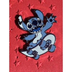 Walt Disney World 2025 Stitch Skateboard Blue Series Hidden Mickey Pin NEW